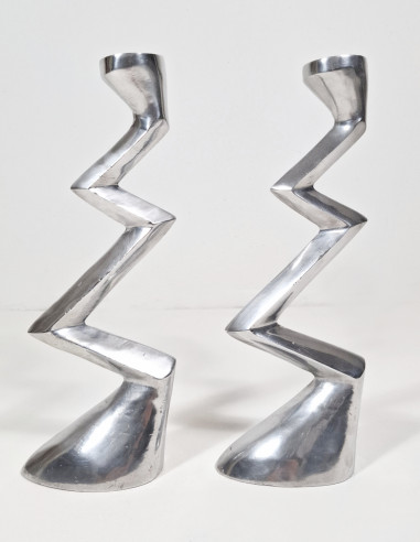 Zig Zag candle holders by Matthew Hilton