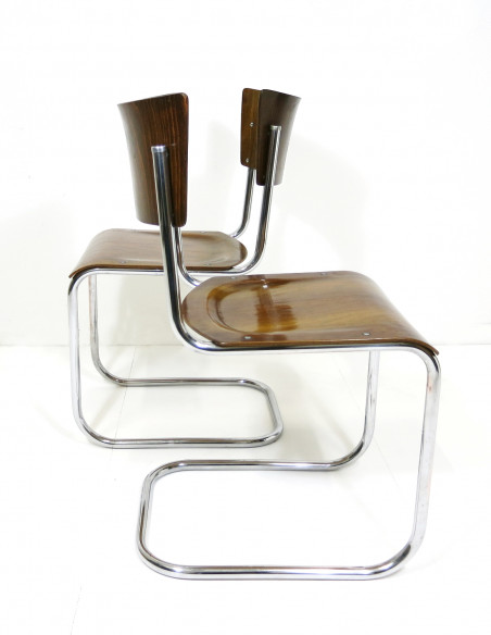 Stahlrohr-Freischwinger-Stuhl von Mart Stam