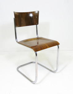 Tubular steel cantilever chair by Mart Stam