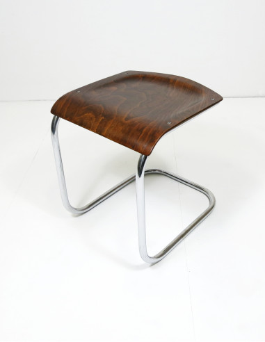 Tubular steel stool / cantilever by Mart Stam
