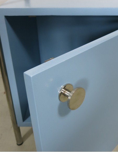 Night stand in light blue