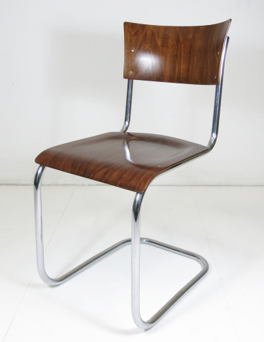 Tubular steel cantilever chair by Mart Stam
