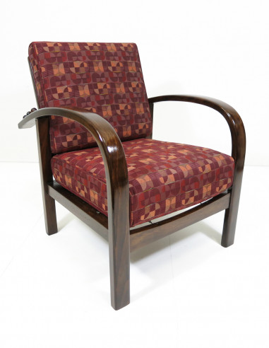 Adjustable Art Deco armchair by Fischel